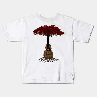 Flamboyant Tree Cuatro Puerto Rico Kids T-Shirt